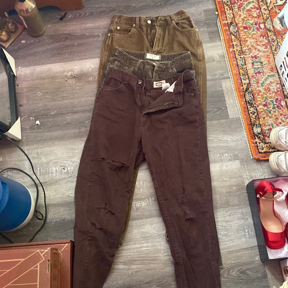 Assorted Vintage Brown denim jeans